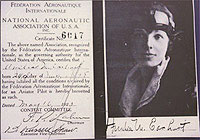 Earhart gets her pilot's license